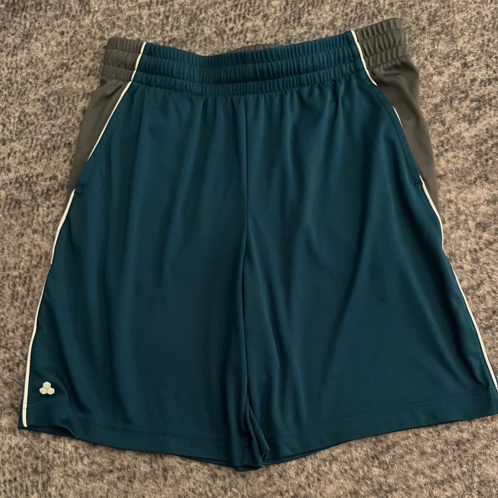Tek Gear Boy’s Teal and Gray Athletic Shorts Size XL